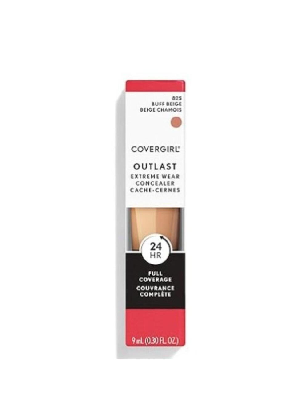 COVERGIRL OUTLAST EXTREME WEAR 24HR CONCEALER - 825 BUFF BEIGE 0.30 OZ